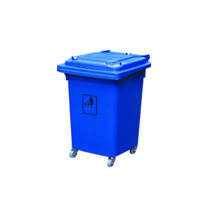 thùng rác nhựa 60 lít màu xanh nước biển